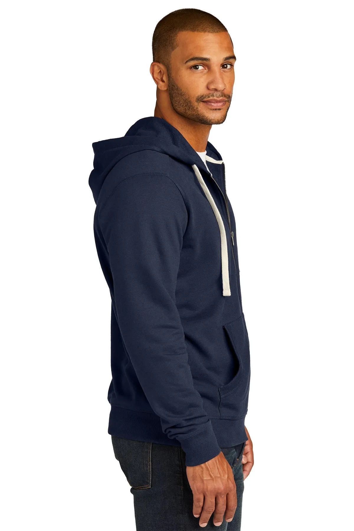 District Full-Zip Hoodie, True Navy [Coinbase]