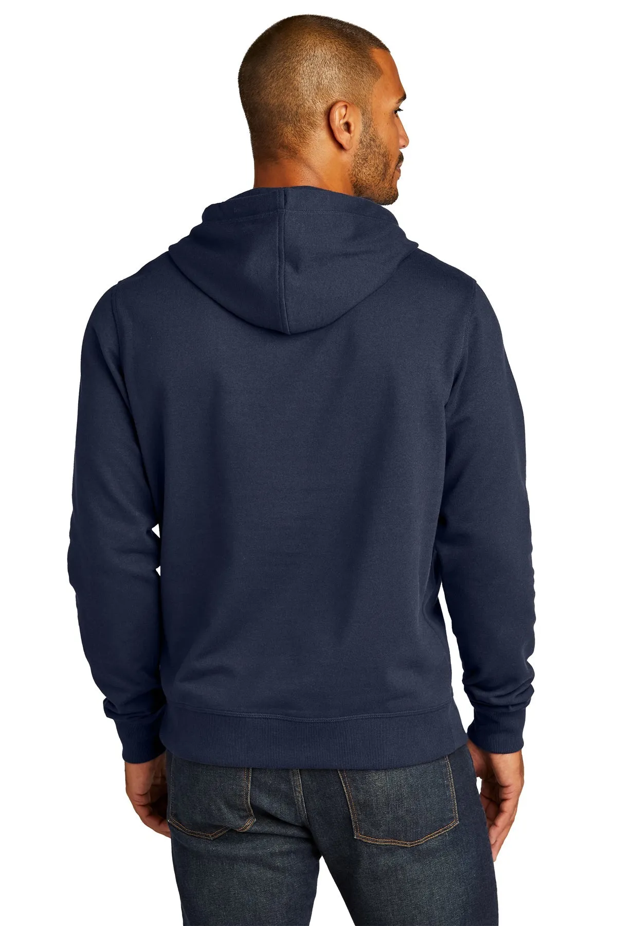 District Men's Fleece Hoodie, True Navy [GuidePoint Security]