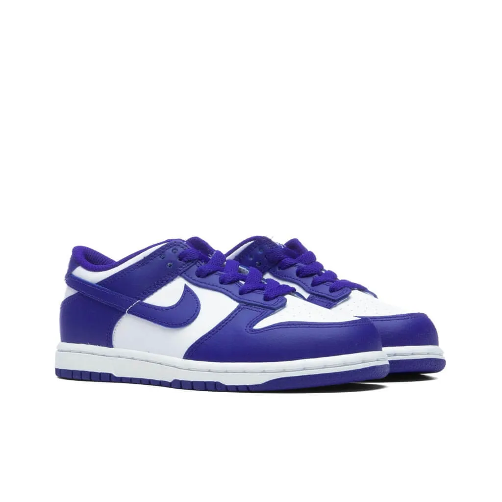 Dunk Low (PS) - White/Concord/University Red