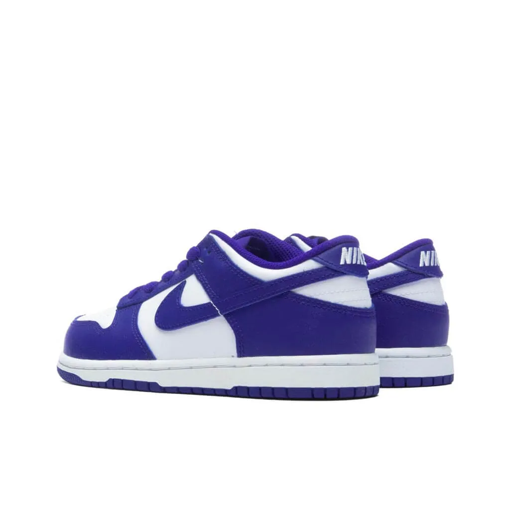 Dunk Low (PS) - White/Concord/University Red