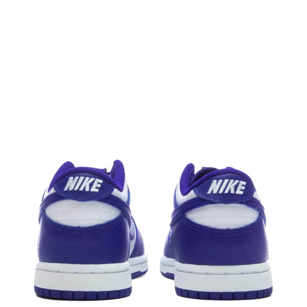 Dunk Low (PS) - White/Concord/University Red