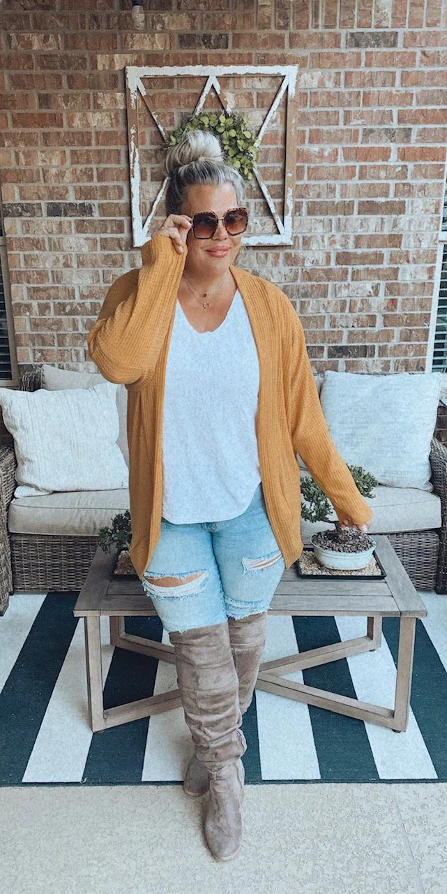 Fall’s Favorite Cardigan with Thumbholes - OS