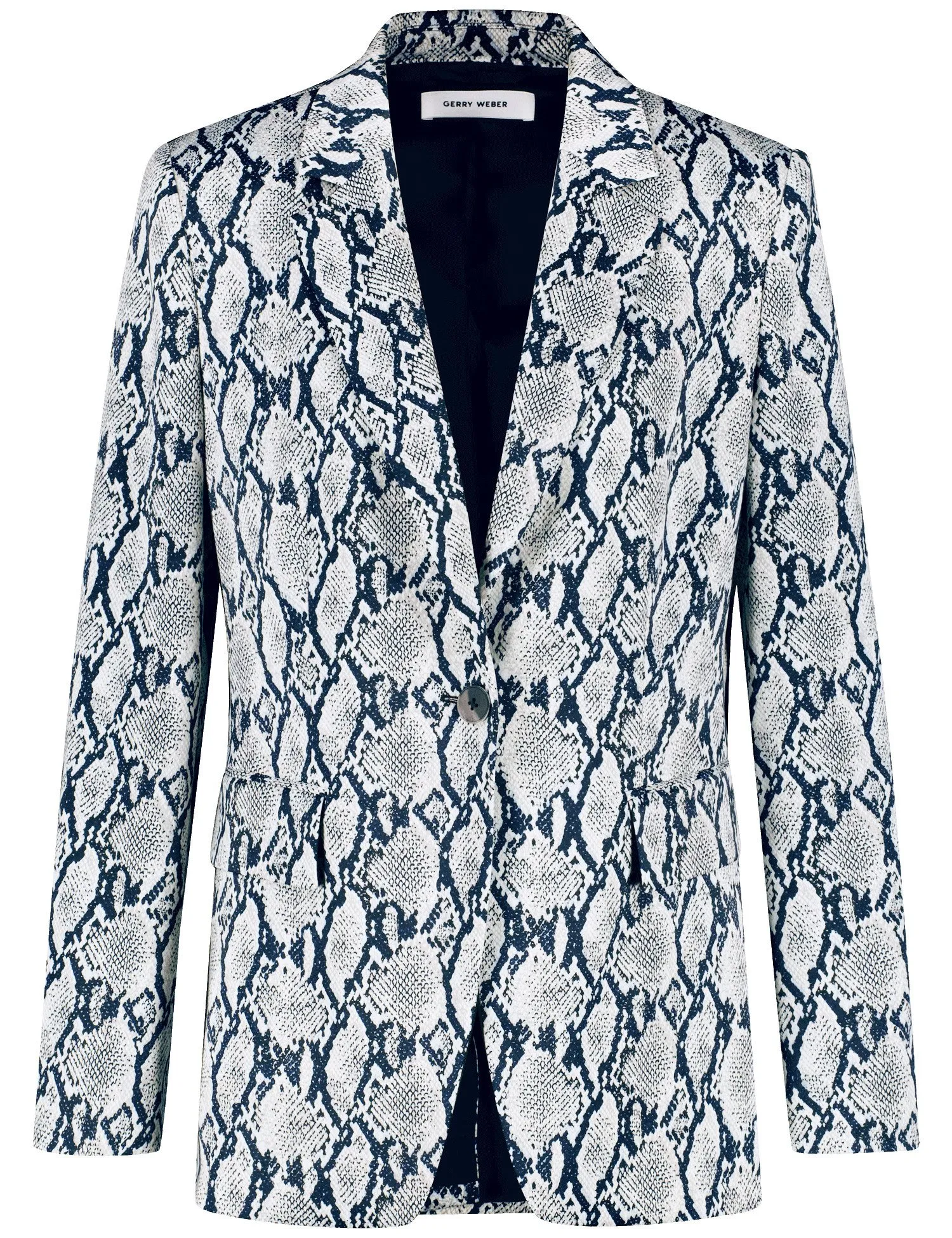 Fashionable blazer with a snakeskin pattern