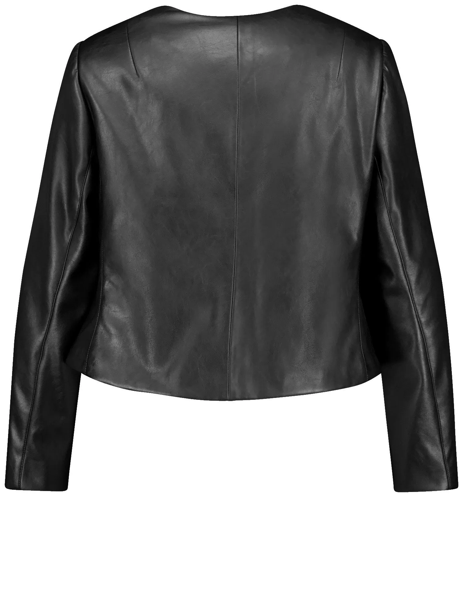 Faux leather blazer jacket