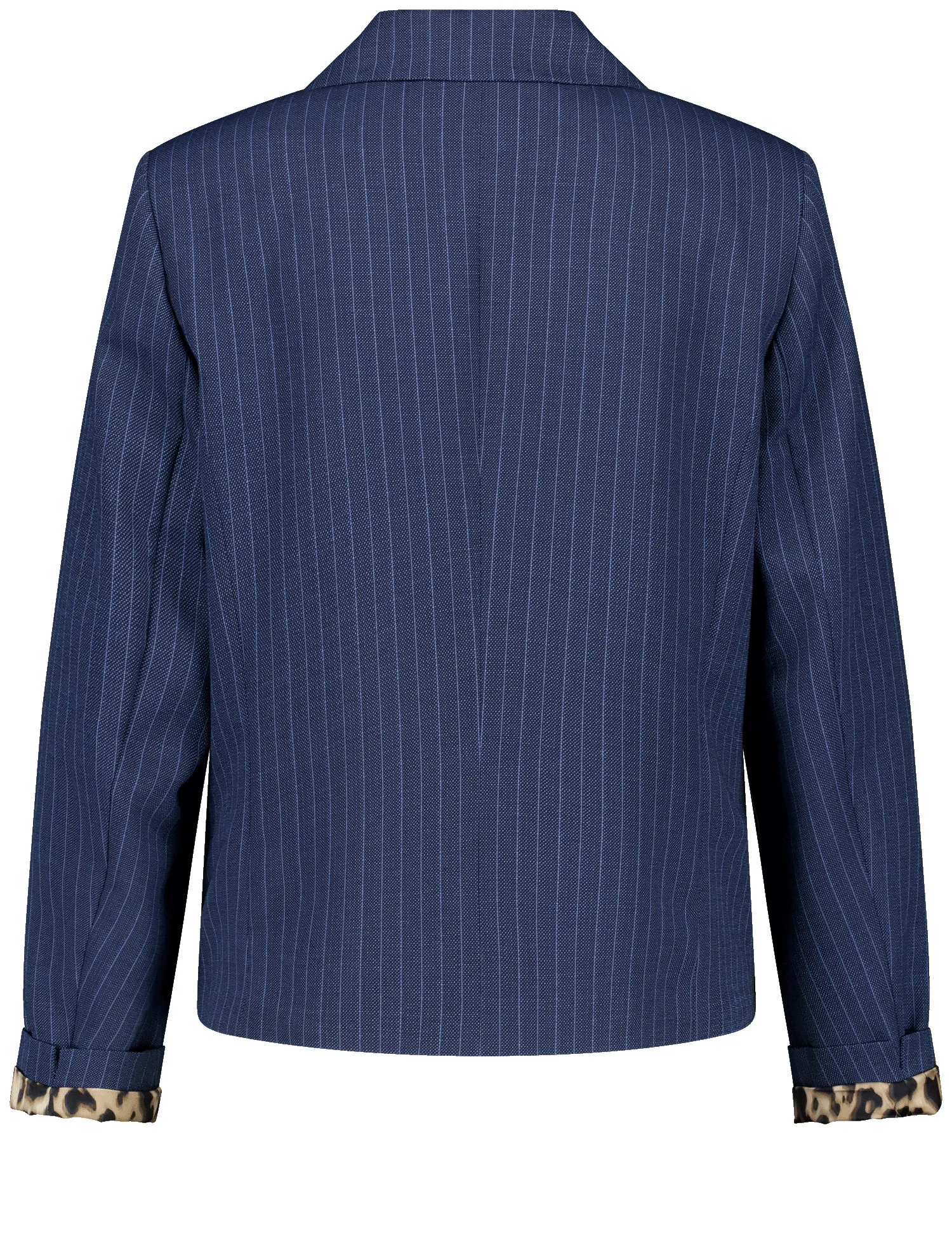 Fitted blazer with thin stripes