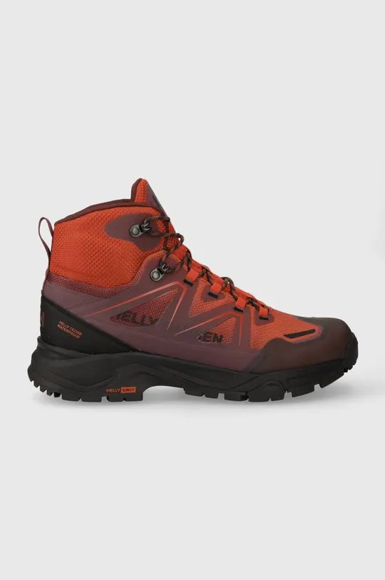 Helly Hansen shoes CASCADE MID men's orange color