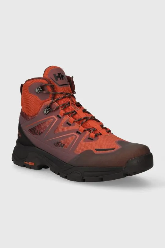 Helly Hansen shoes CASCADE MID men's orange color