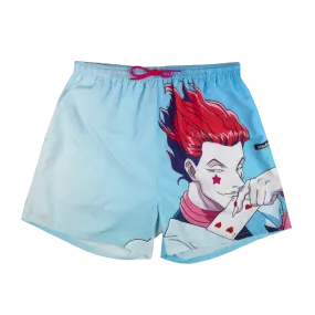 Hisoka Big Print Blue Shorts