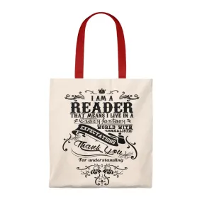 I'm A Reader Canvas Tote Bag - Vintage style