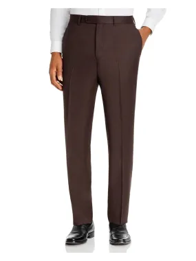 JACK VICTOR Mens Whipcord Brown Regular Fit Suit Separate Pants