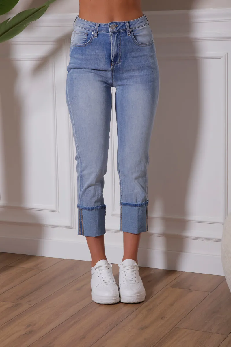 Jeans Con Piegone