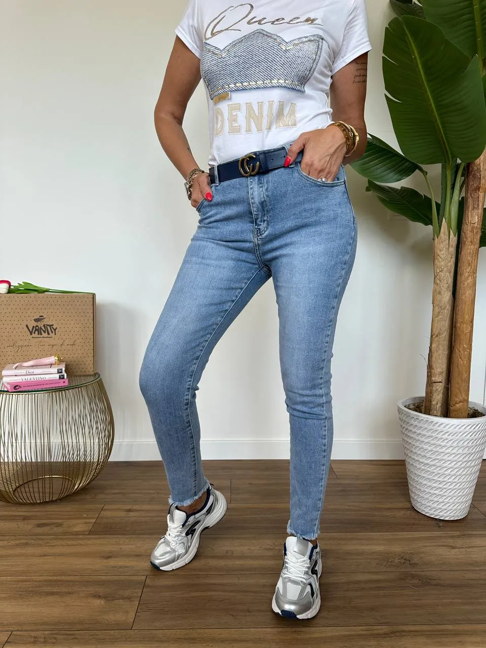 Jeans Skinny Sfrangiato