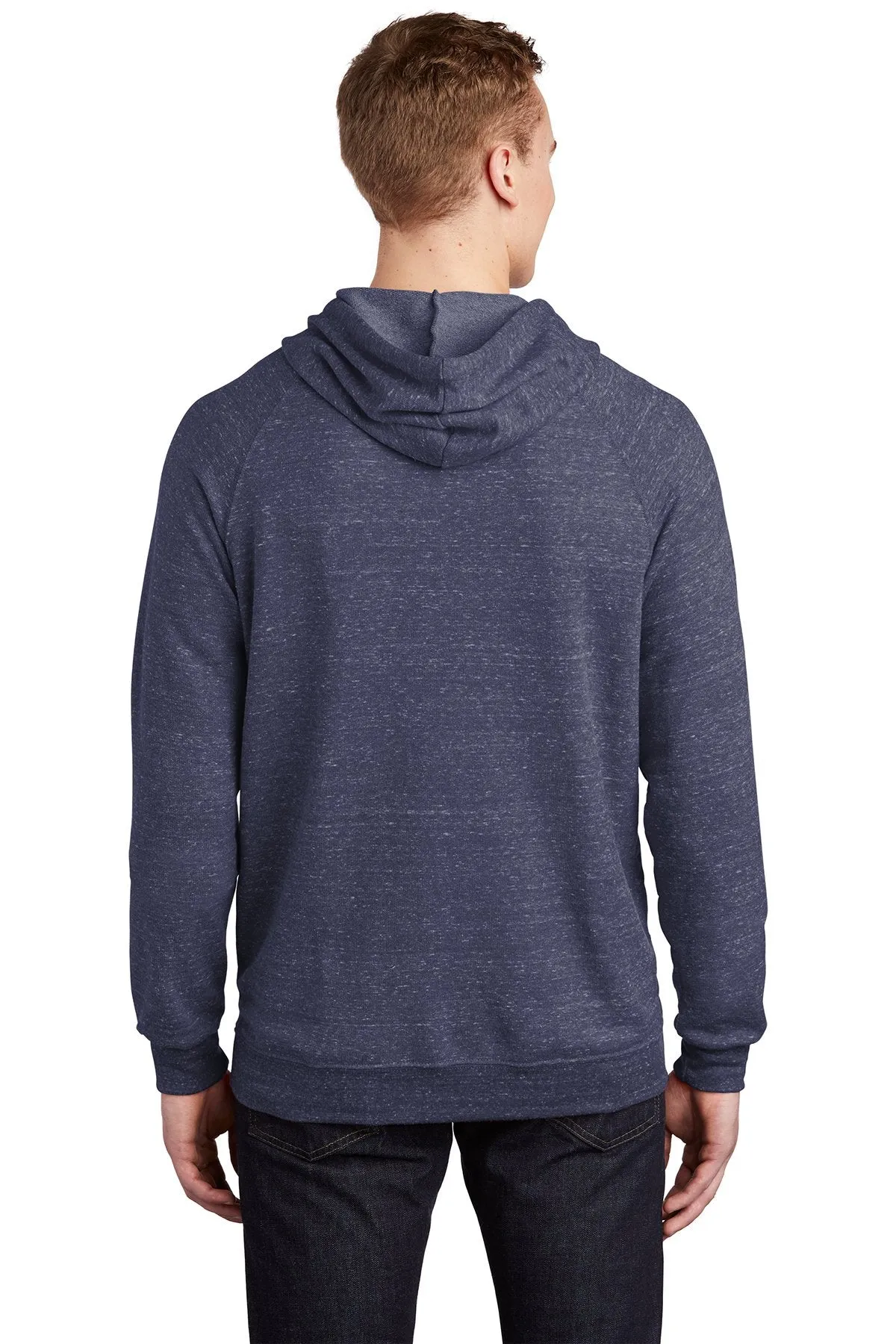 Jerzees Snow Heather French Terry Raglan Hoodie 90M Navy