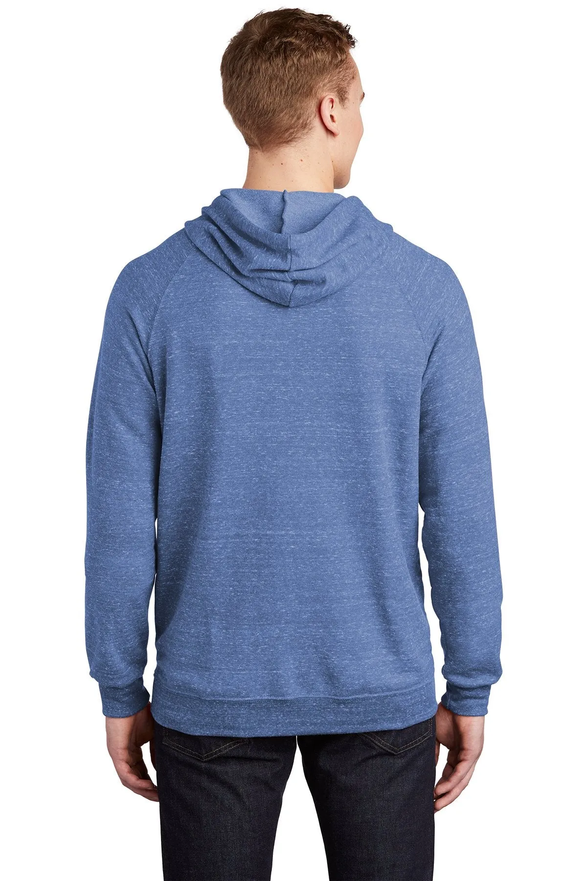 Jerzees Snow Heather French Terry Raglan Hoodie 90M Royal