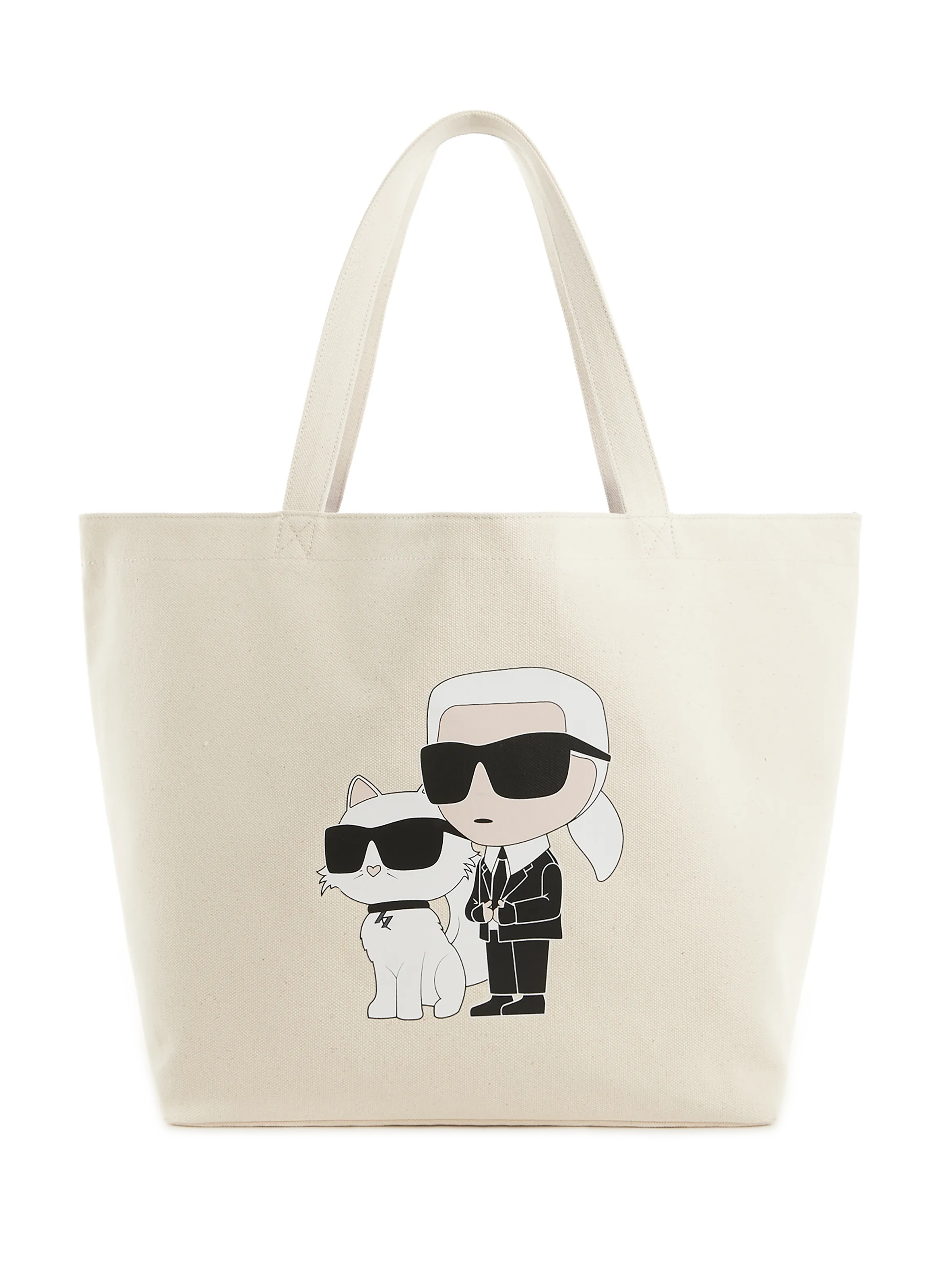 Karl lagerfeld  K/Ikonik cotton tote bag - White