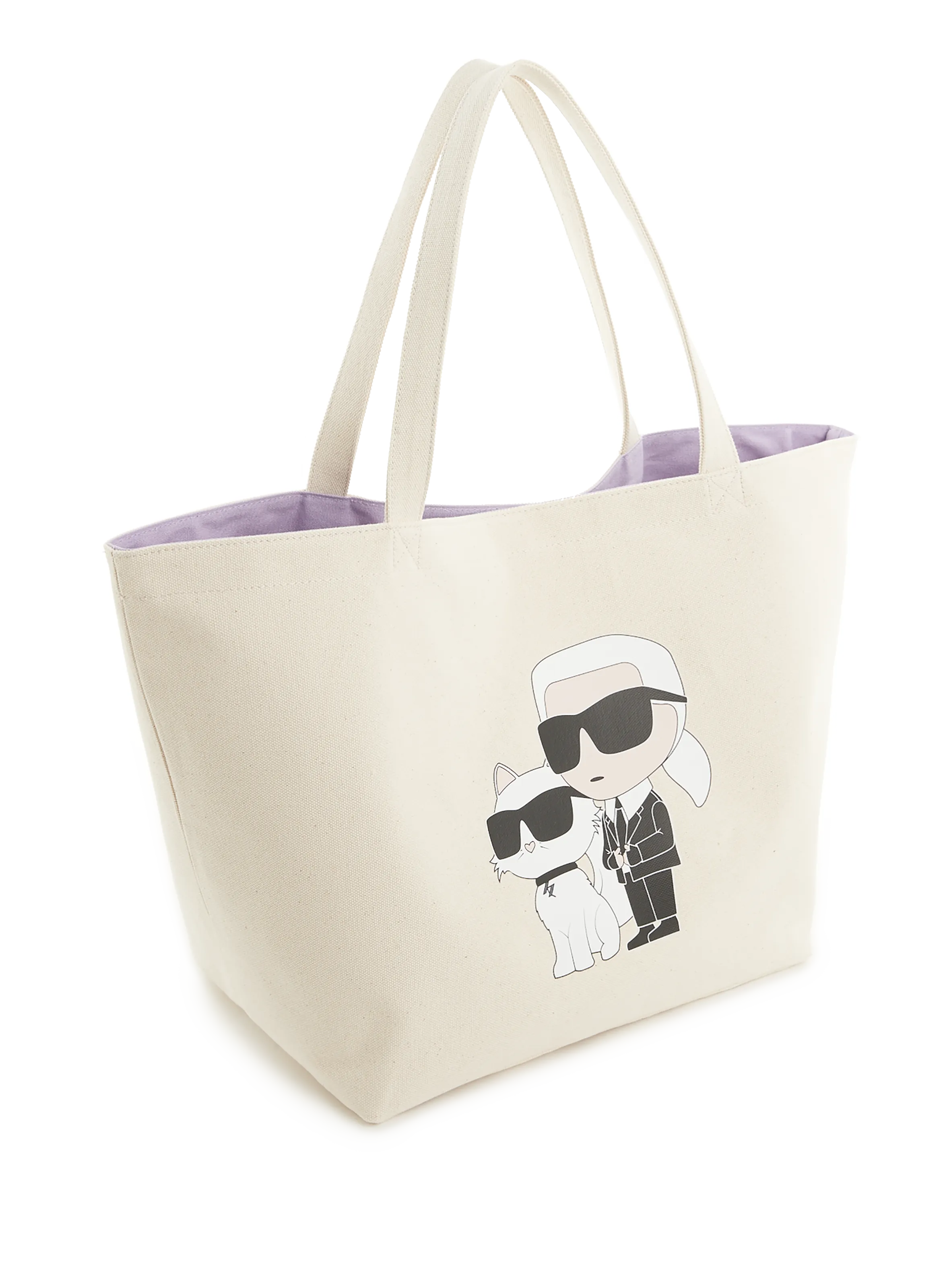 Karl lagerfeld  K/Ikonik cotton tote bag - White