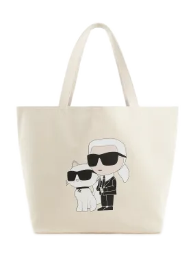 Karl lagerfeld  K/Ikonik cotton tote bag - White