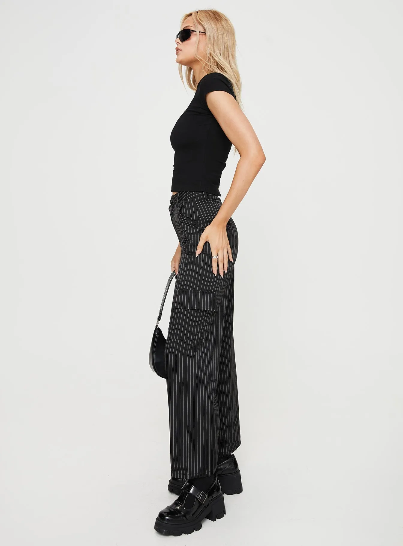 Katow Cargo Pants Black Stripe