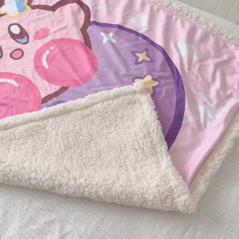 kirby fleece blanket couch blanket / throws