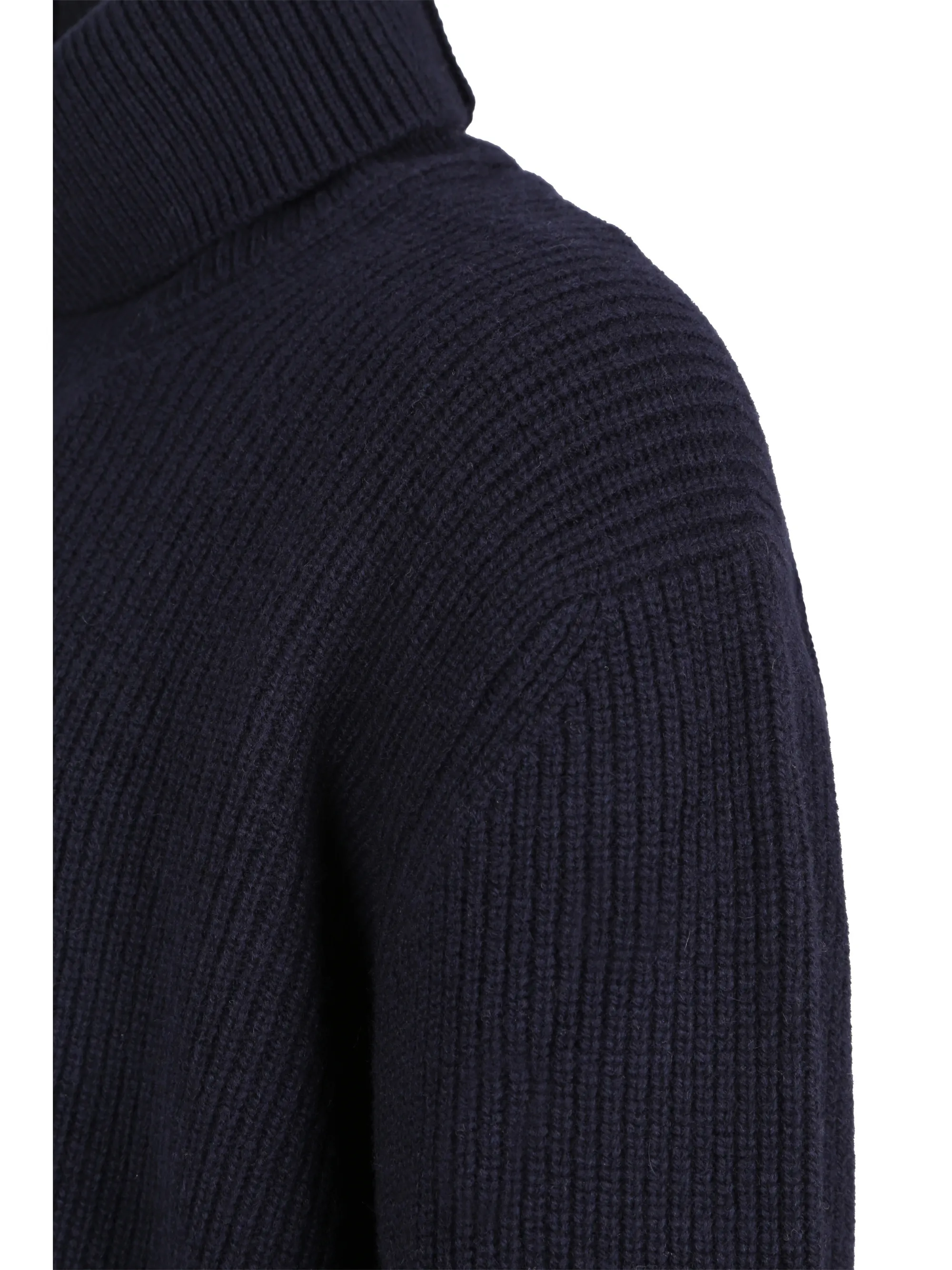 Laneus  |Wool Cashmere Long Sleeves Plain Sweaters