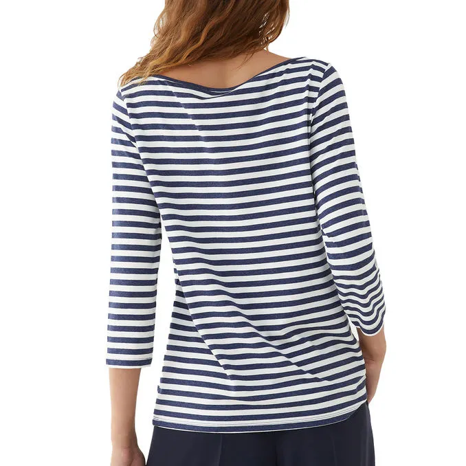 LEMBO T-SHIRT Woman Blue Stripe