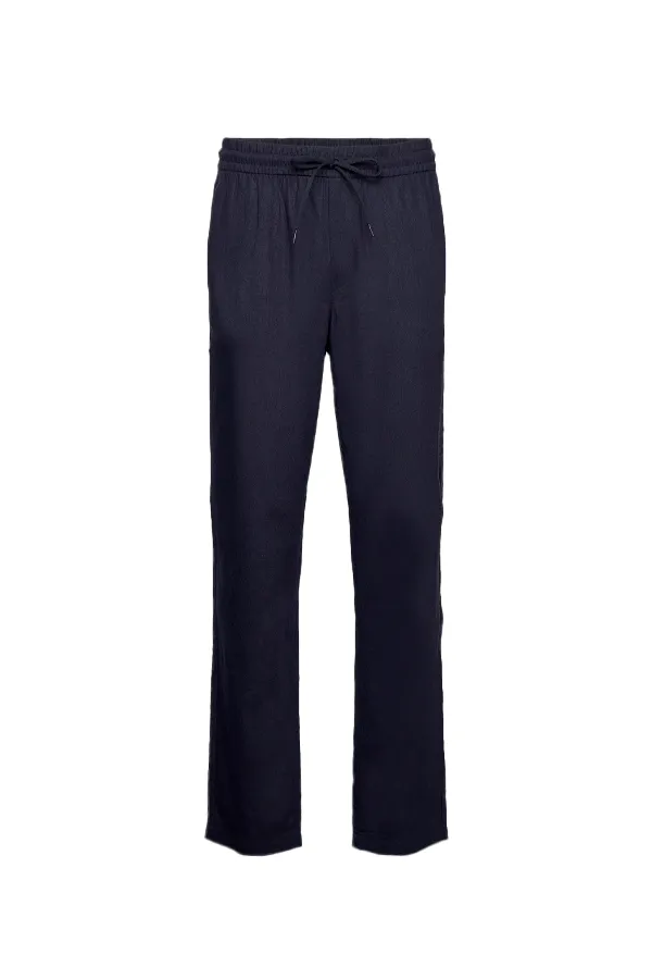 Les Deux Patrick Linen Pants Navy