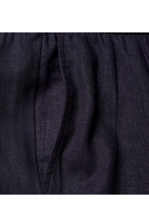 Les Deux Patrick Linen Pants Navy