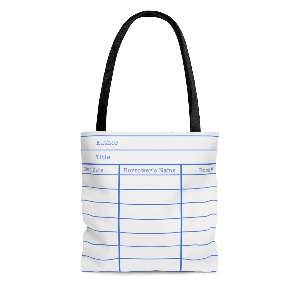 Library Card White Tote Bag