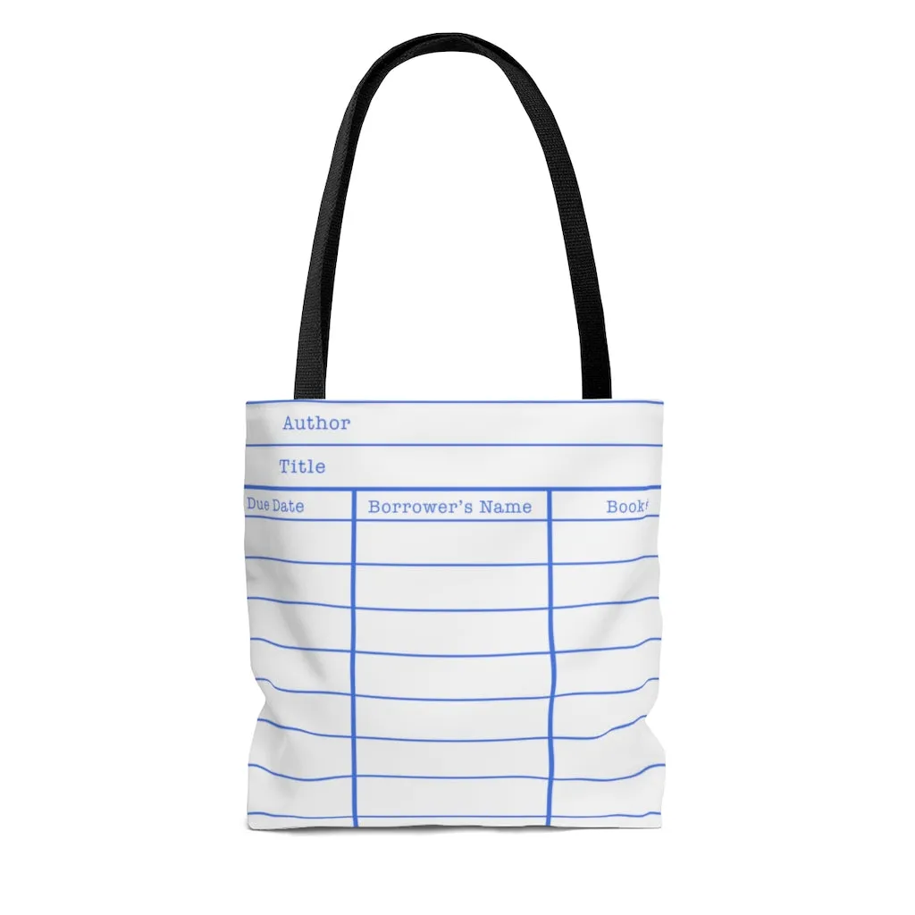 Library Card White Tote Bag