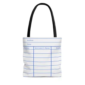 Library Card White Tote Bag