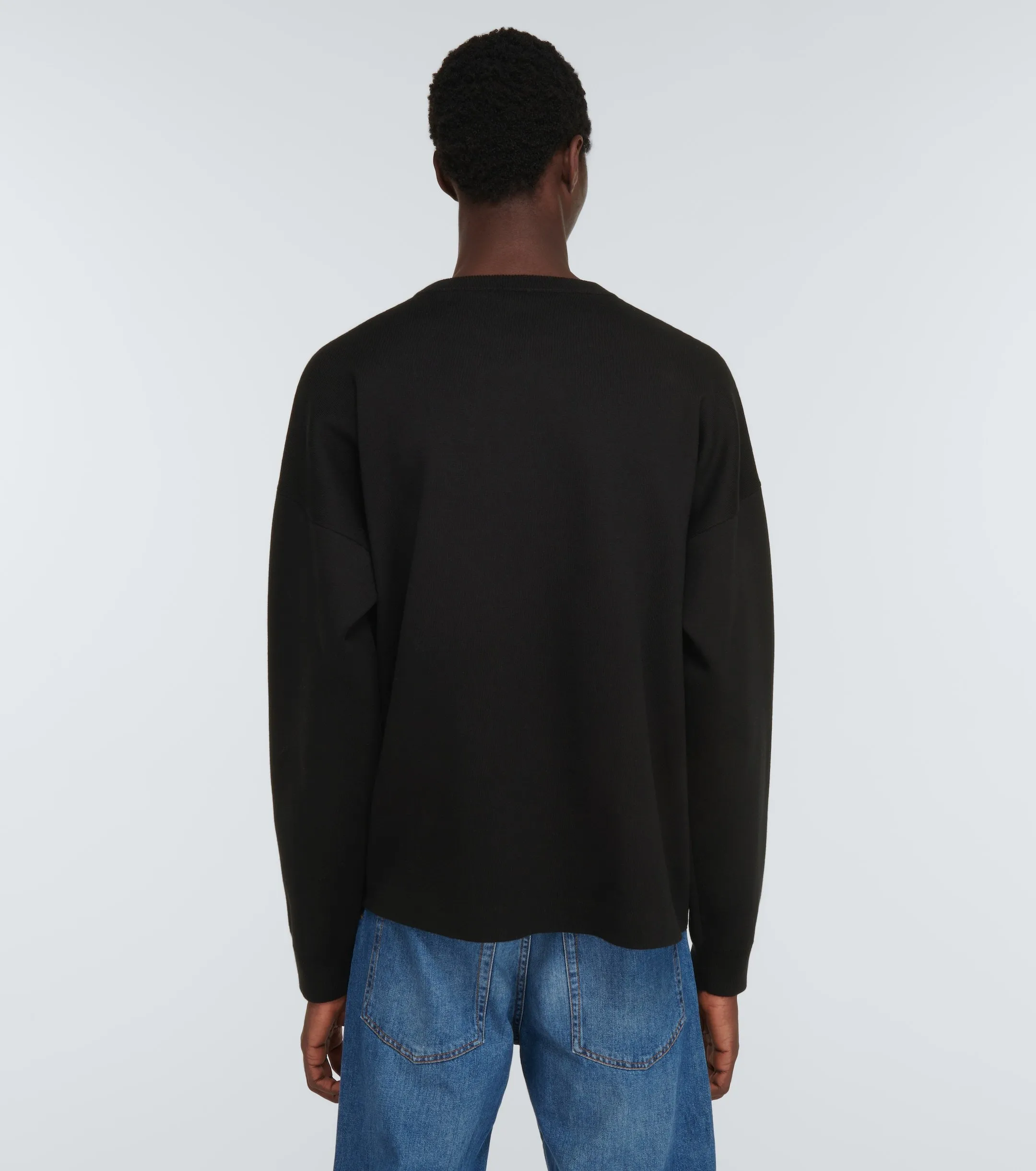 LOEWE  |Crew Neck Pullovers Monogram Sweat Street Style Long Sleeves