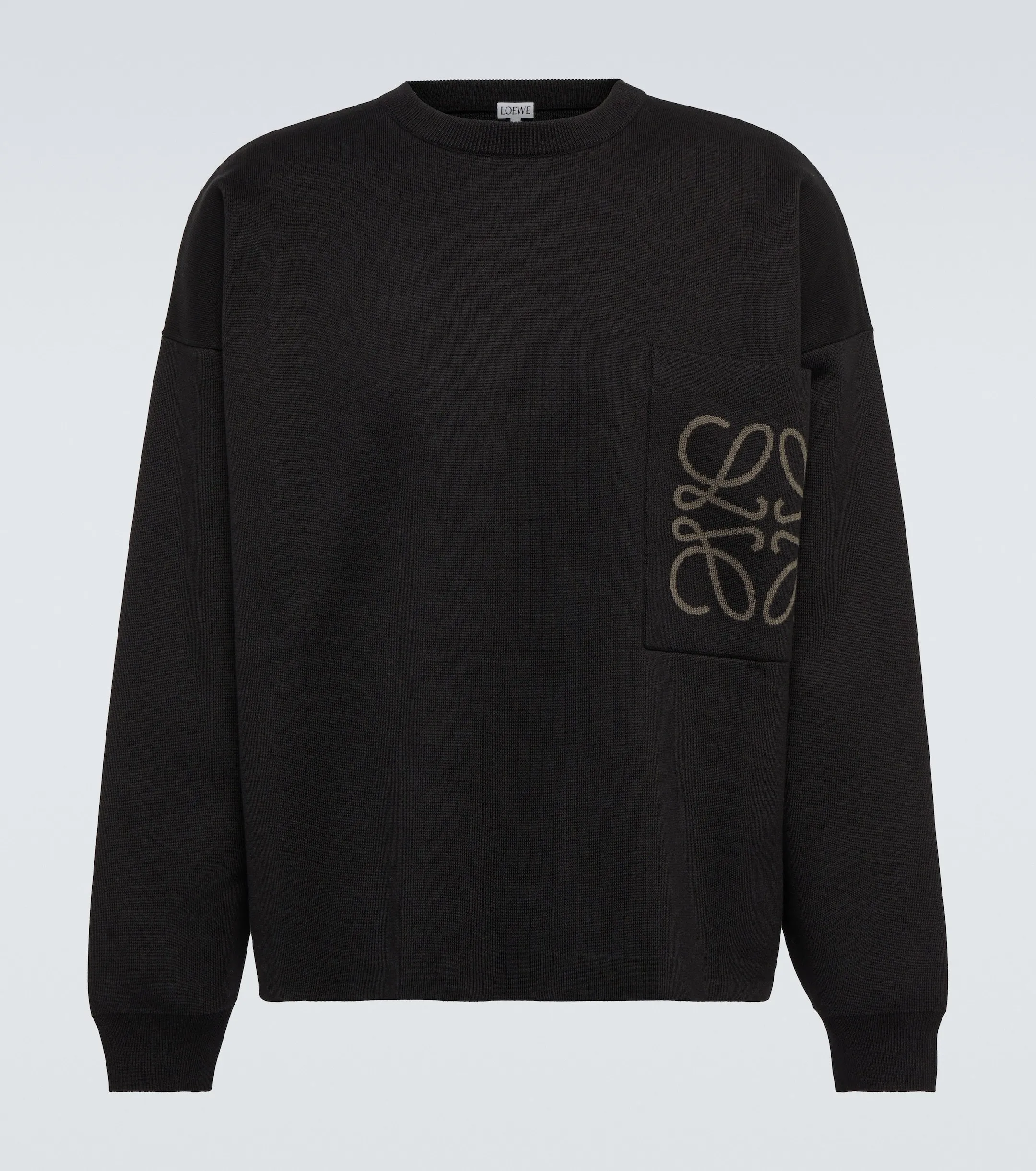 LOEWE  |Crew Neck Pullovers Monogram Sweat Street Style Long Sleeves