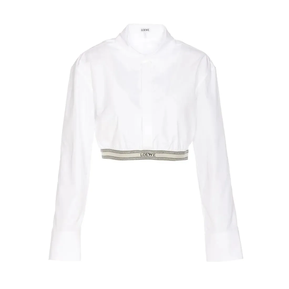 LOEWE  |Long Sleeves Plain Logo Shirts & Blouses