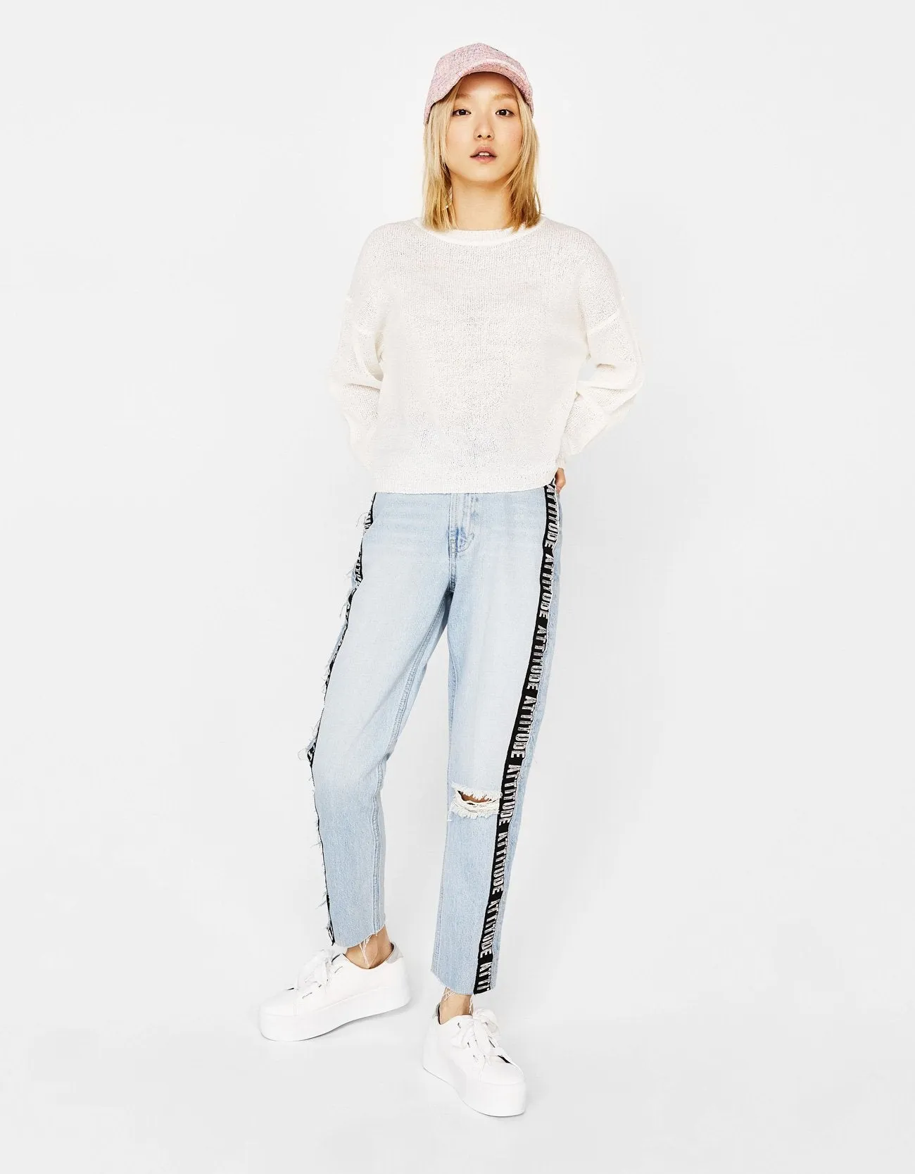 Loose-fit round neck sweater