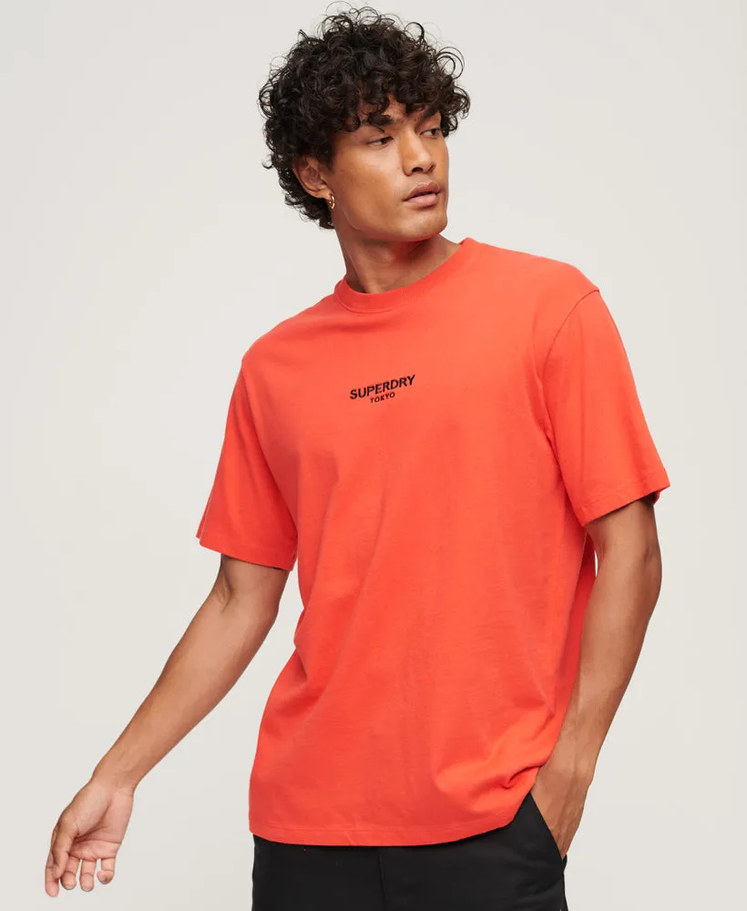 Luxury Sport Loose T-Shirt | Sunset Red