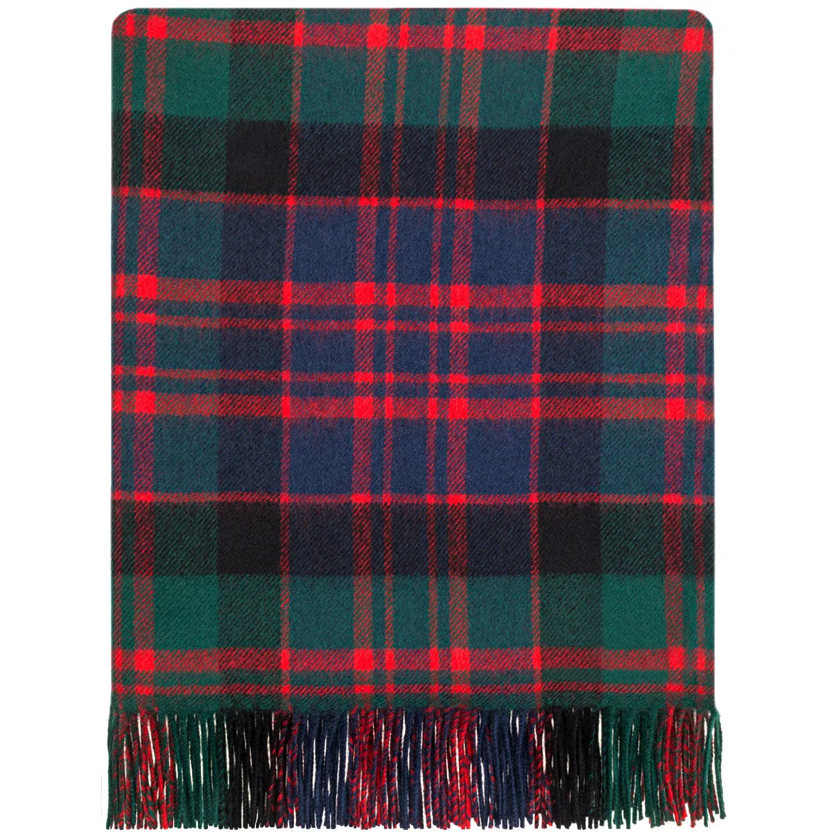 MacDonald Modern tartan lambswool blanket