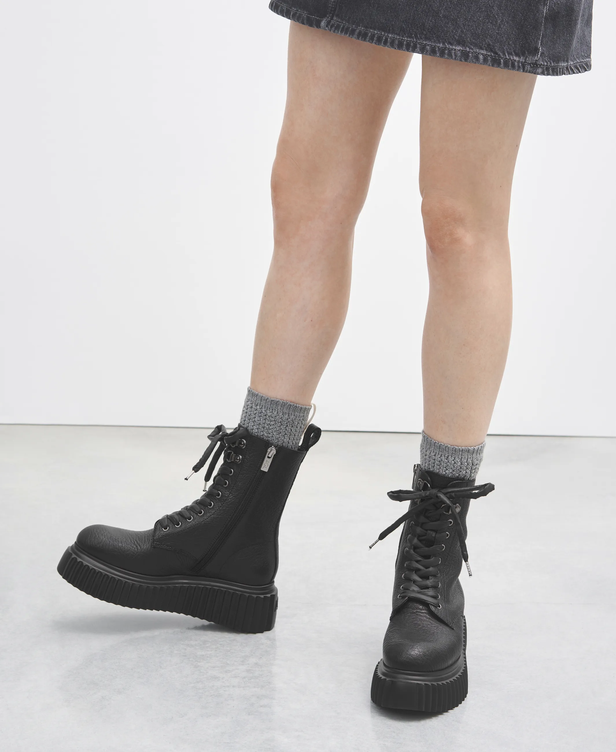 Marina Leather biker boot