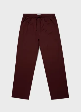 Men's Cotton Modal Lounge Pant in Maroon