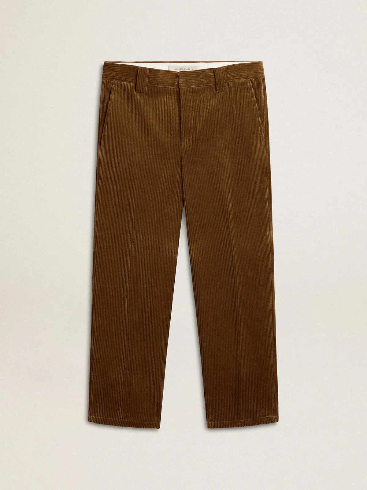 Men's dark olive corduroy pants