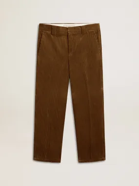 Men's dark olive corduroy pants