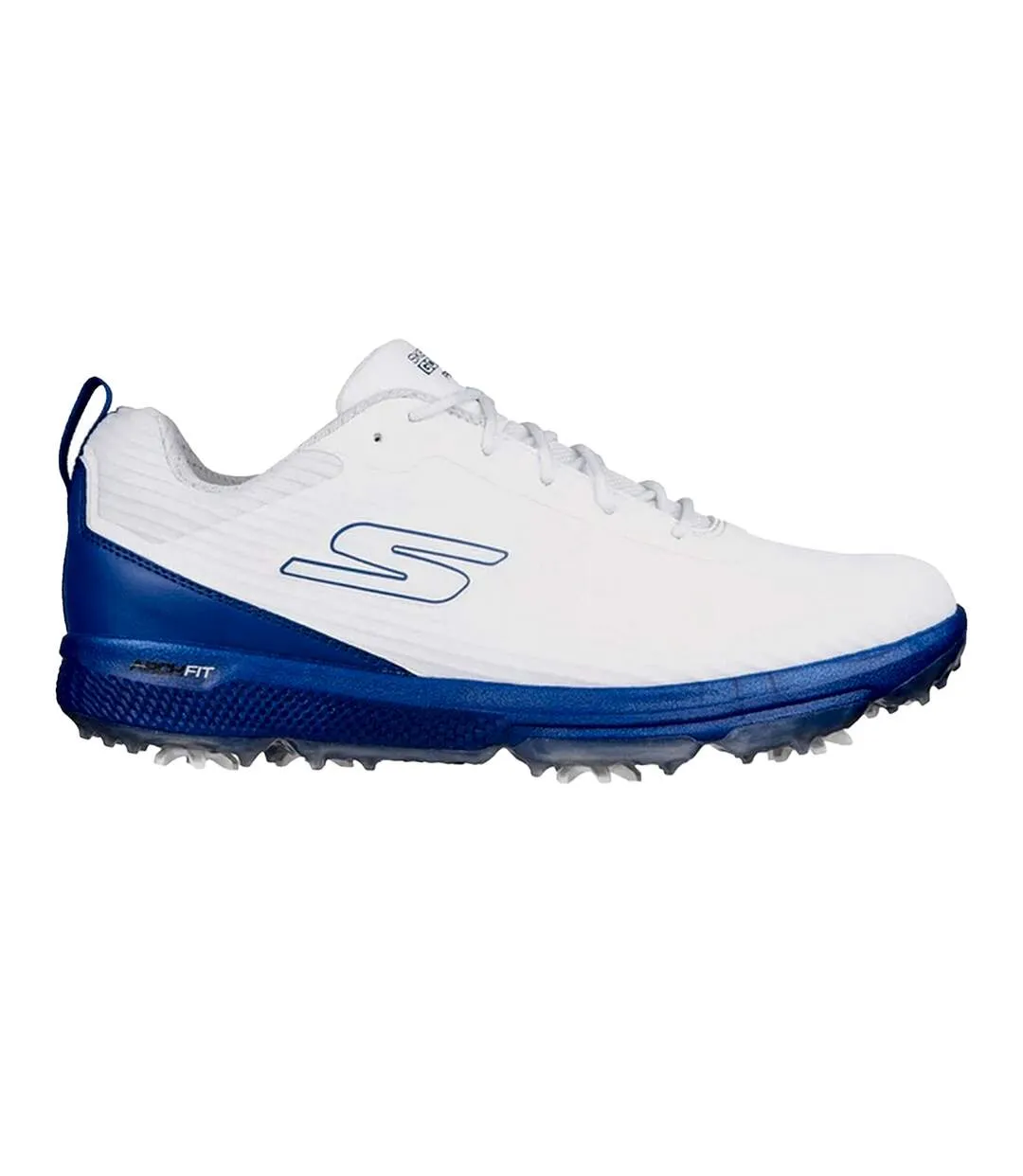 Mens go golf pro 5 hyper golf shoes white/blue Skechers