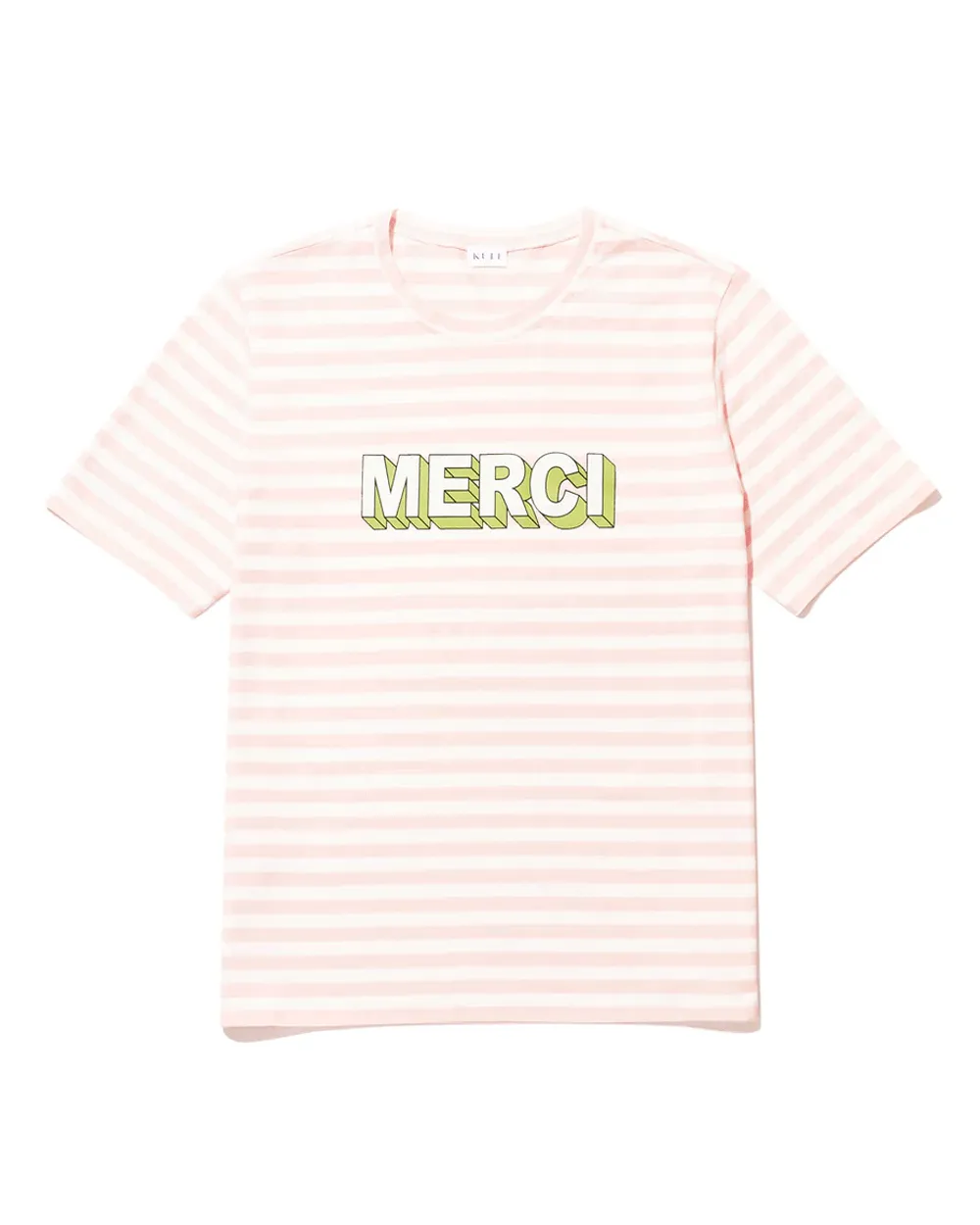 Modern Merci Stripe T Shirt in White Shells