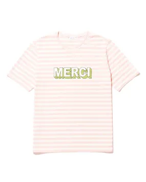 Modern Merci Stripe T Shirt in White Shells