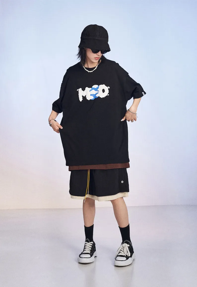 MODITEC  |Unisex Sweat Street Style Cotton Short Sleeves Oversized