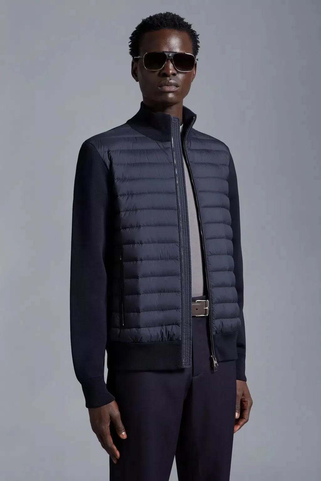 MONCLER  |Padded Cotton Zip-Up Cardigan