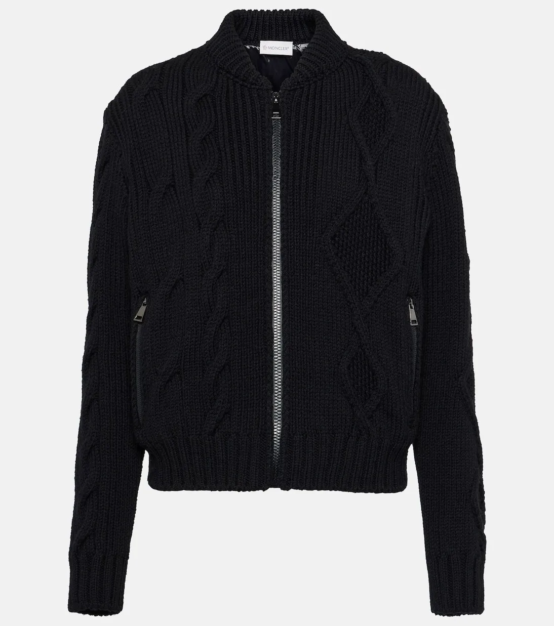 MONCLER  |Padded Wool Zip-Up Cardigan