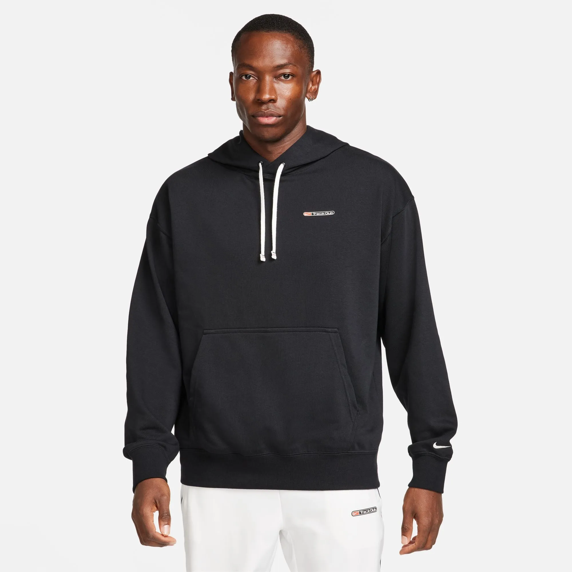 Nike Men's Dri-FIT Track Club Hoodie Black / Summit White