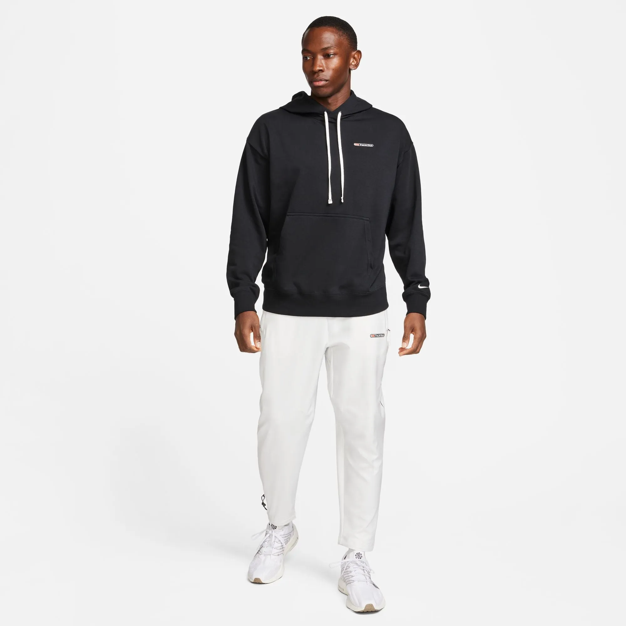 Nike Men's Dri-FIT Track Club Hoodie Black / Summit White