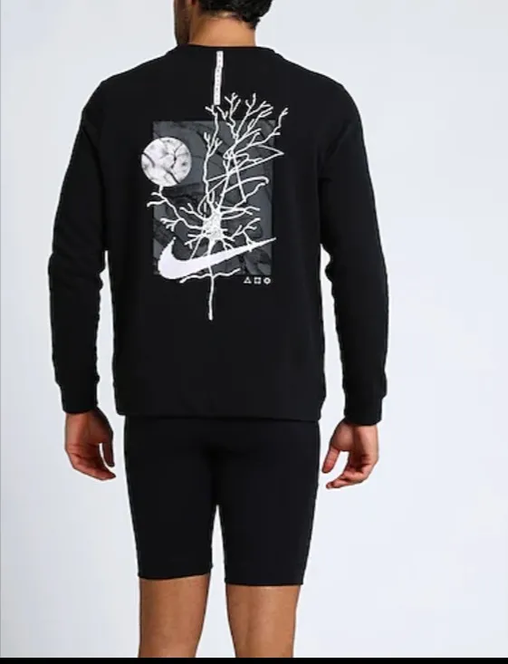 Nike  |U-Neck Collaboration Long Sleeves Cotton Logo Sweatshirts