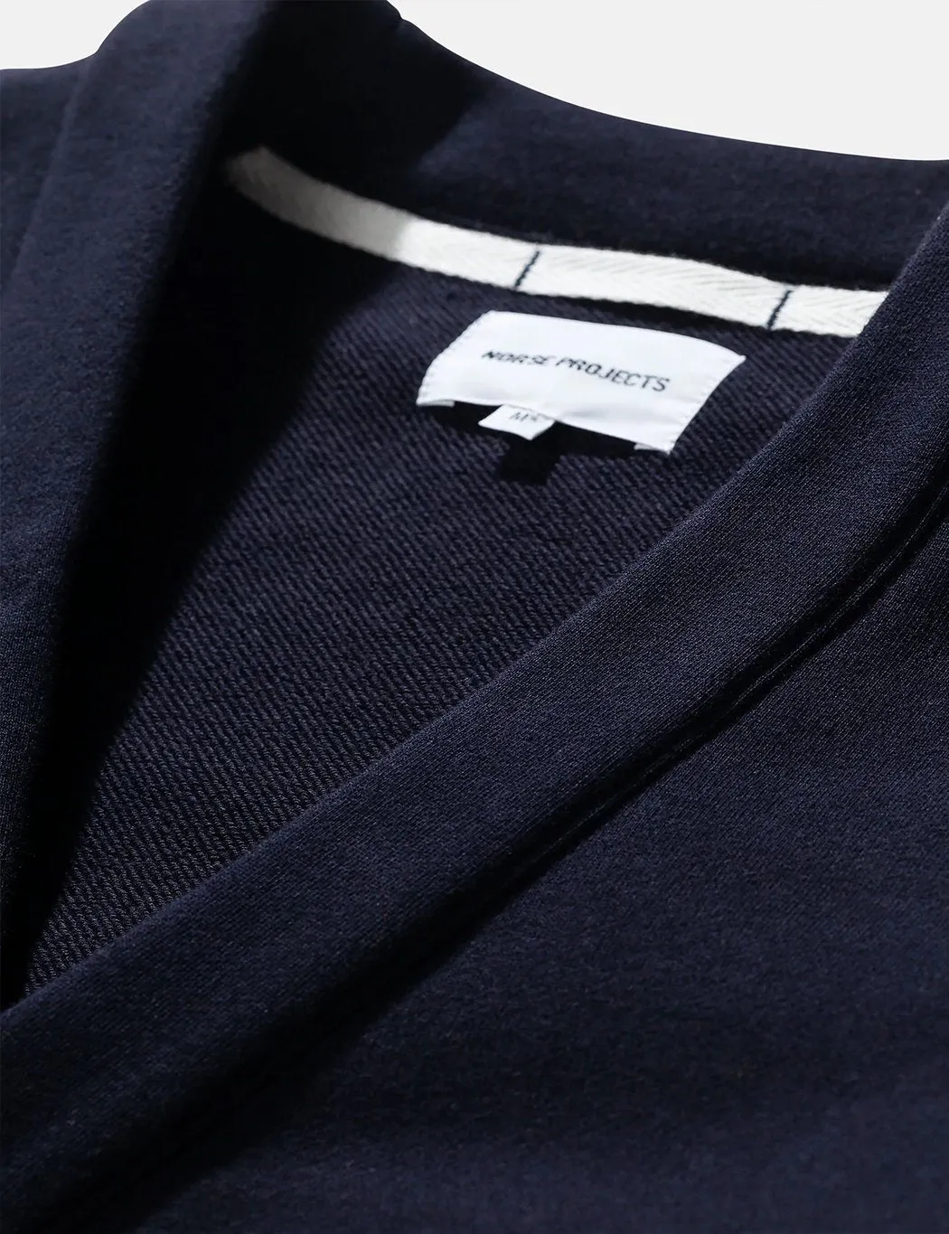 Norse Projects Vidar Sweat Cardigan - Dark Navy Blue